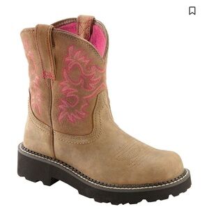 ARIAT FATBABY BOMBER WESTERN BOOTS ROUND TOE womens Size 6.5 Lug heel